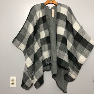 One size fleece kimono